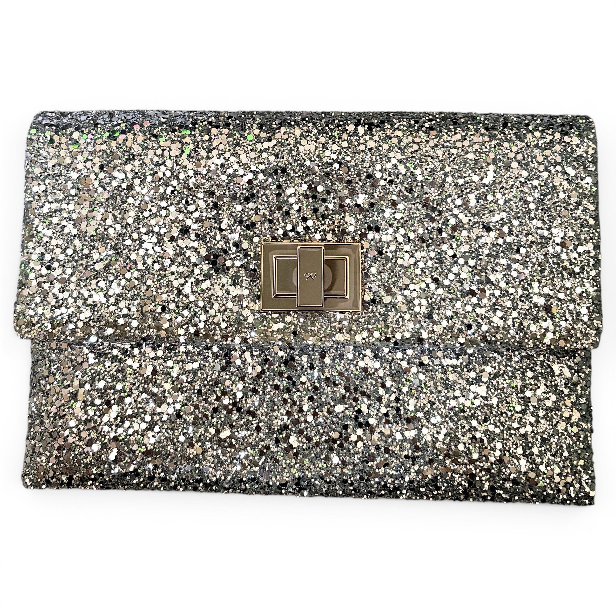 Glitter clutch bag
