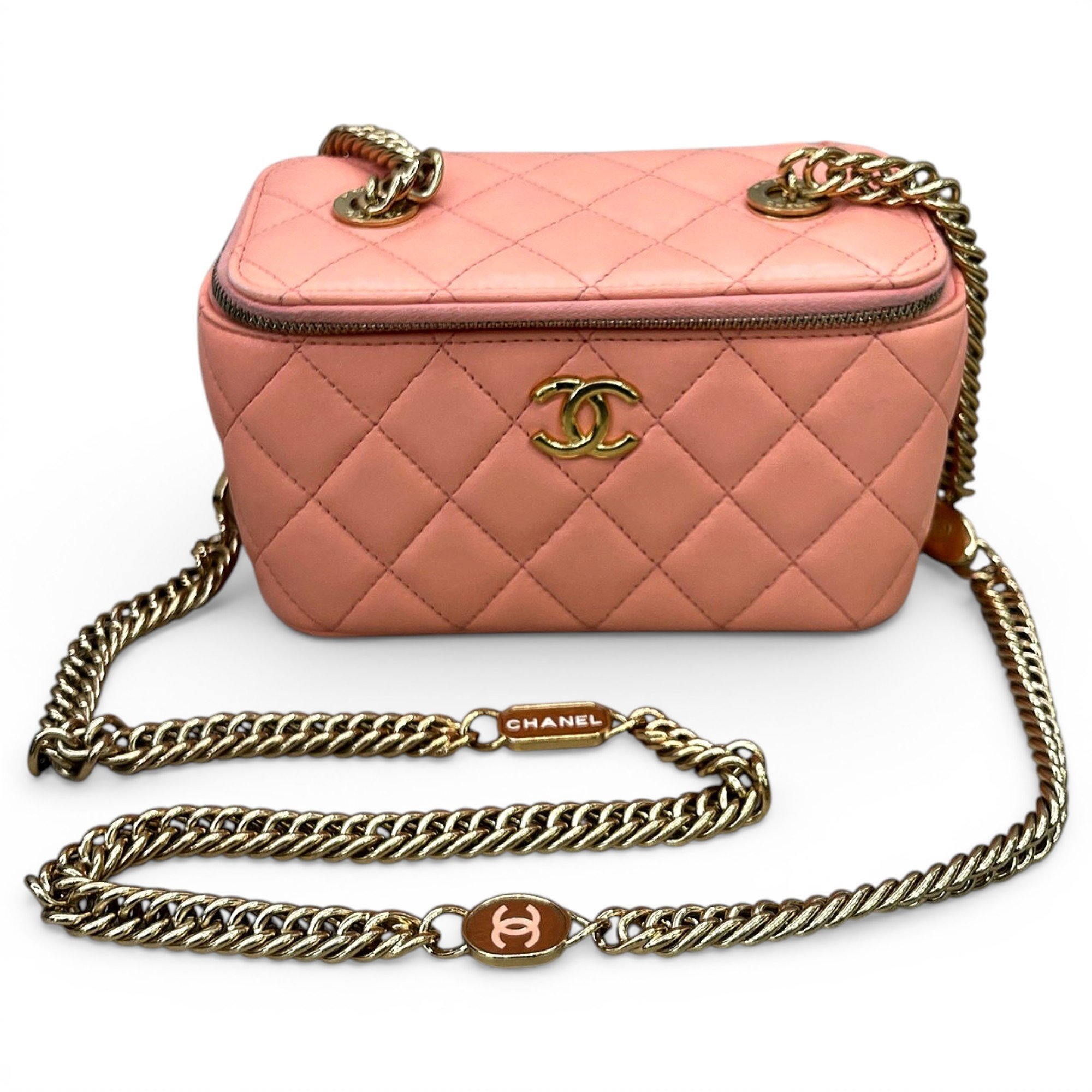 Trendy CC Vanity leather handbag