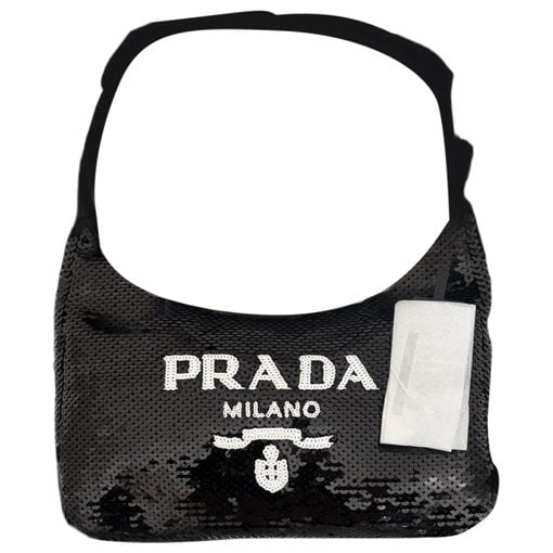 Re-Nylon glitter mini bag