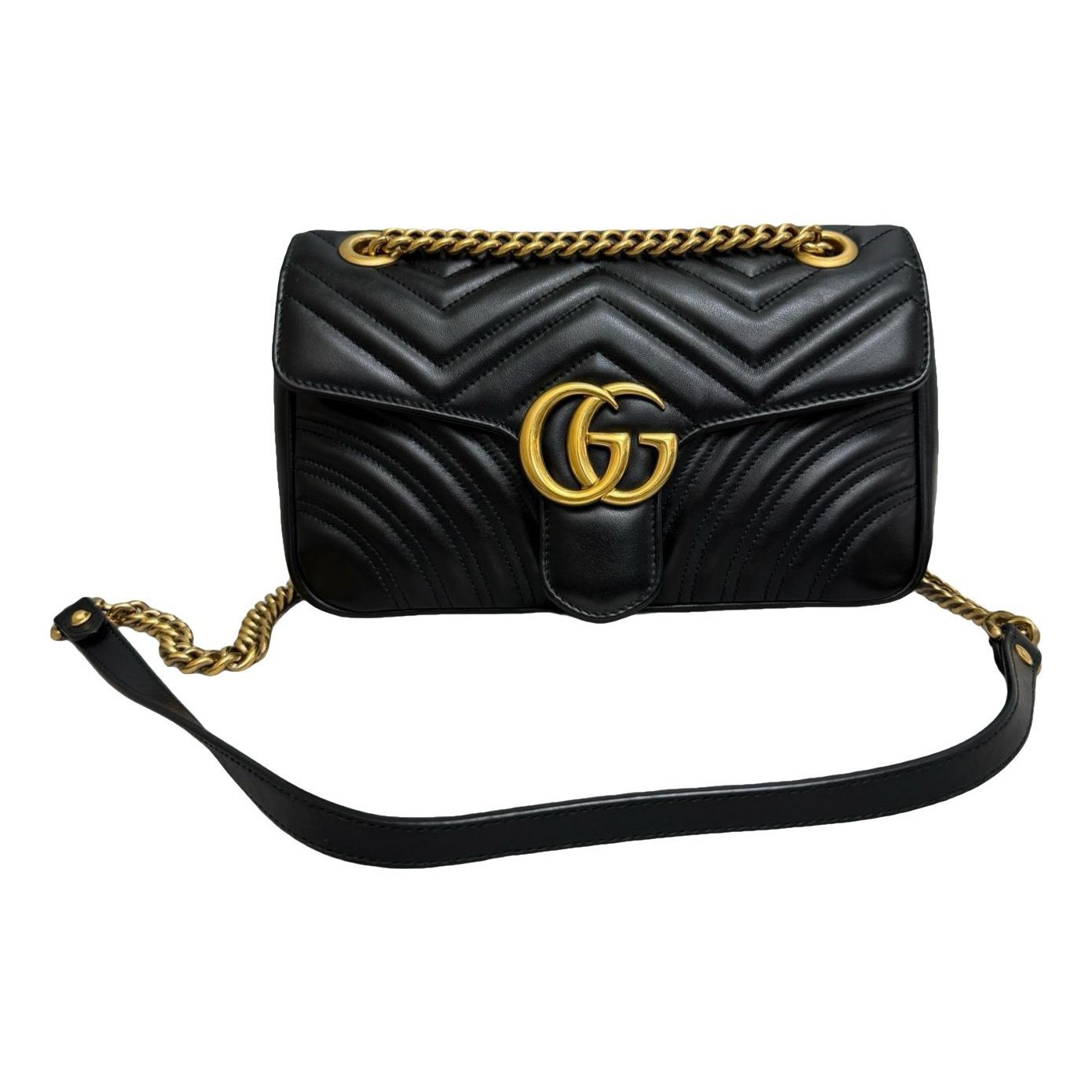 GG Marmont Flap leather handbag