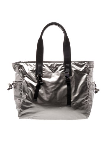 Enameled Metal Triangle Technical Tote
