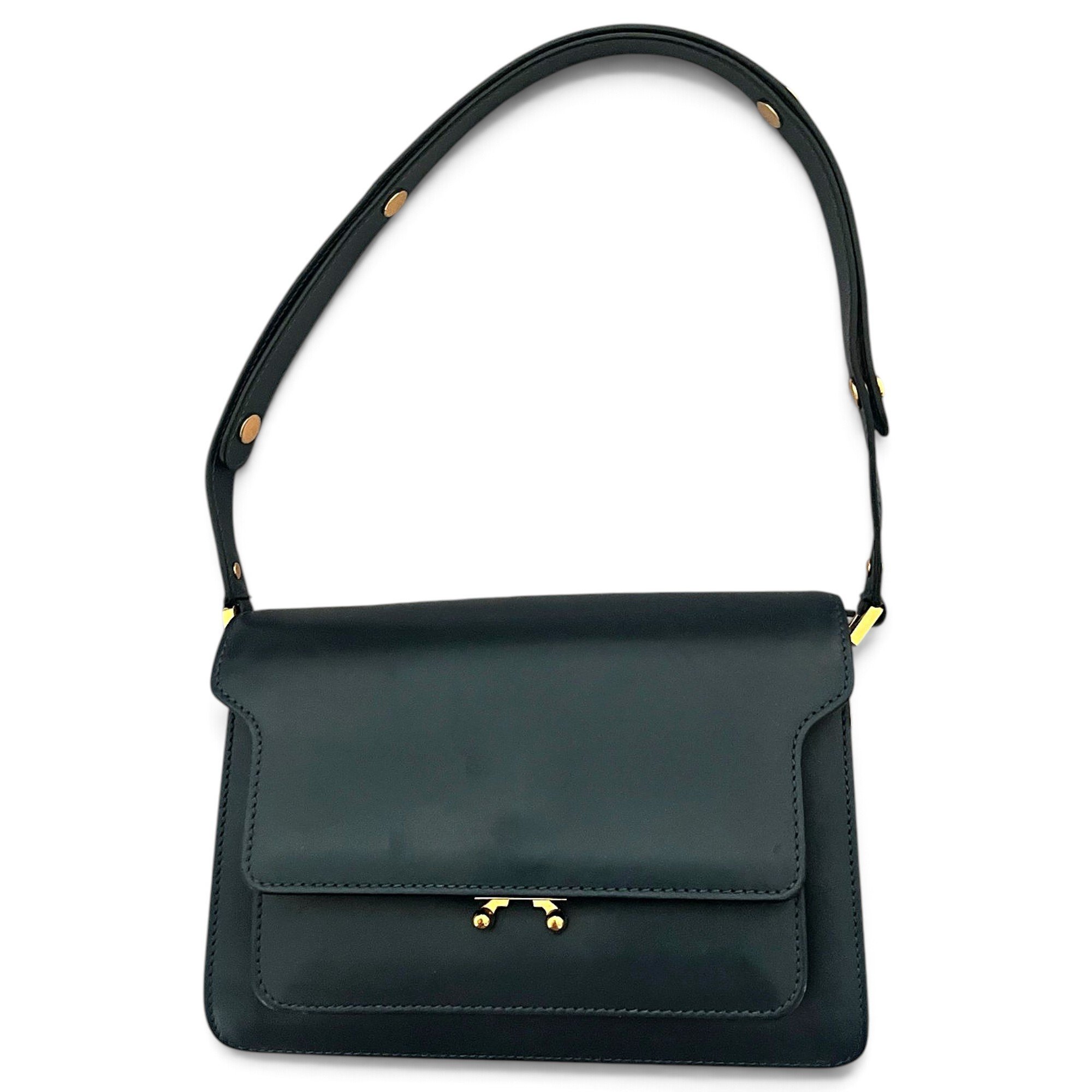 Trunk leather handbag