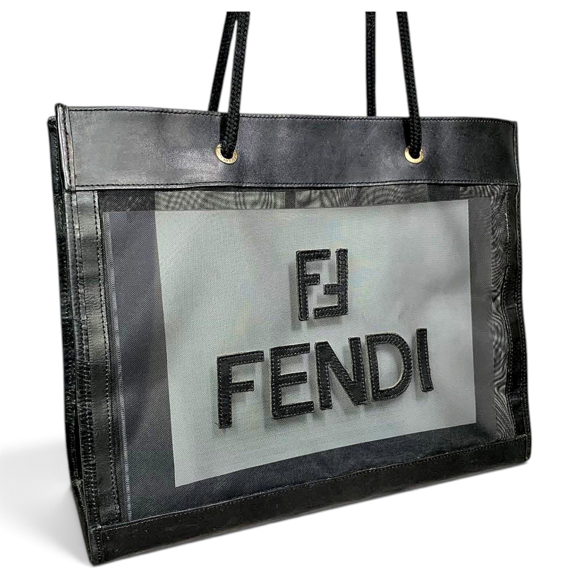 Fendi Runaway Shopping leather tote
