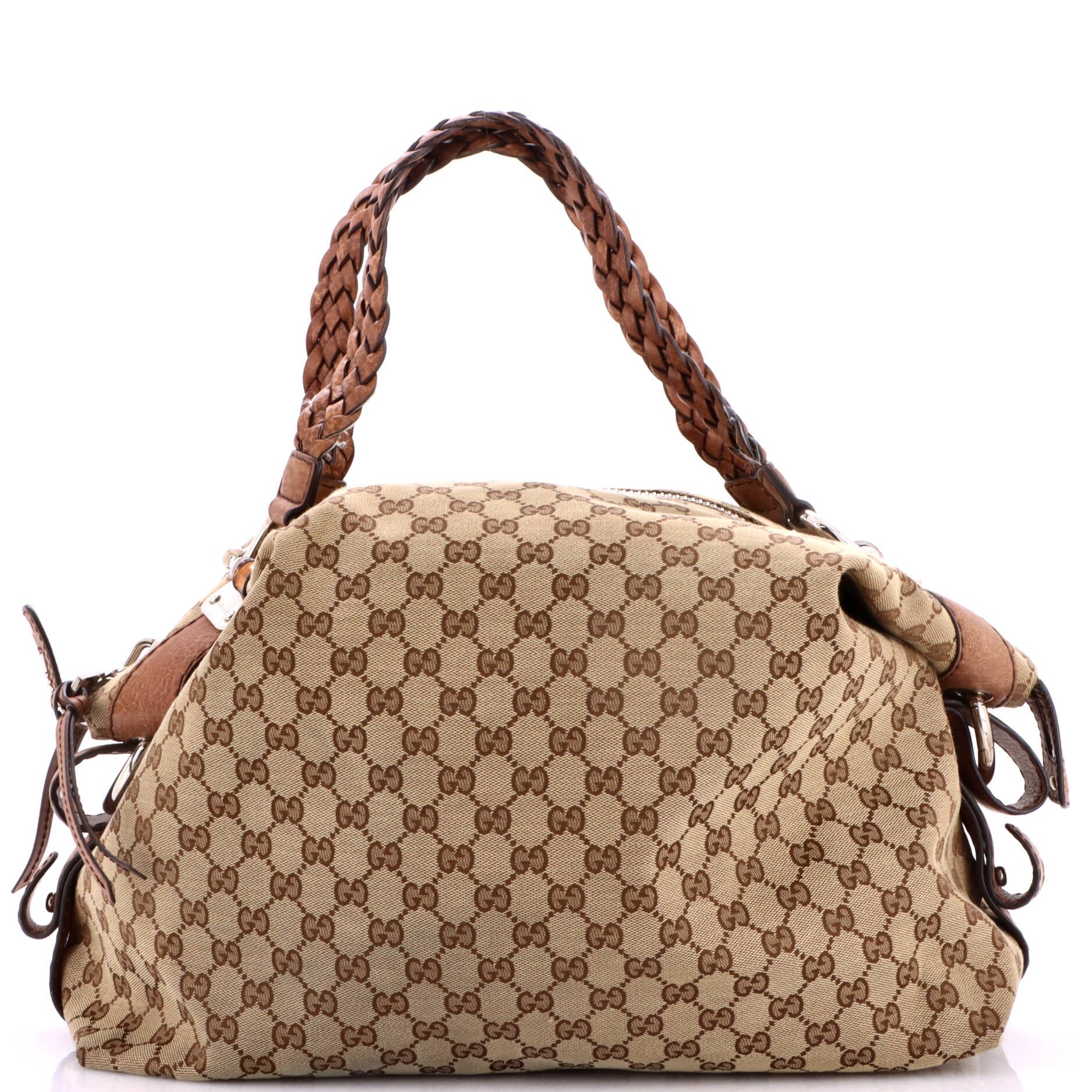 Bamboo Bar Shoulder Bag GG Canvas Large