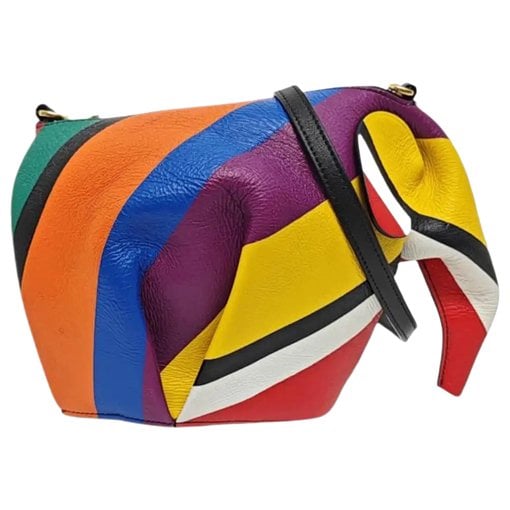 Animals leather crossbody bag