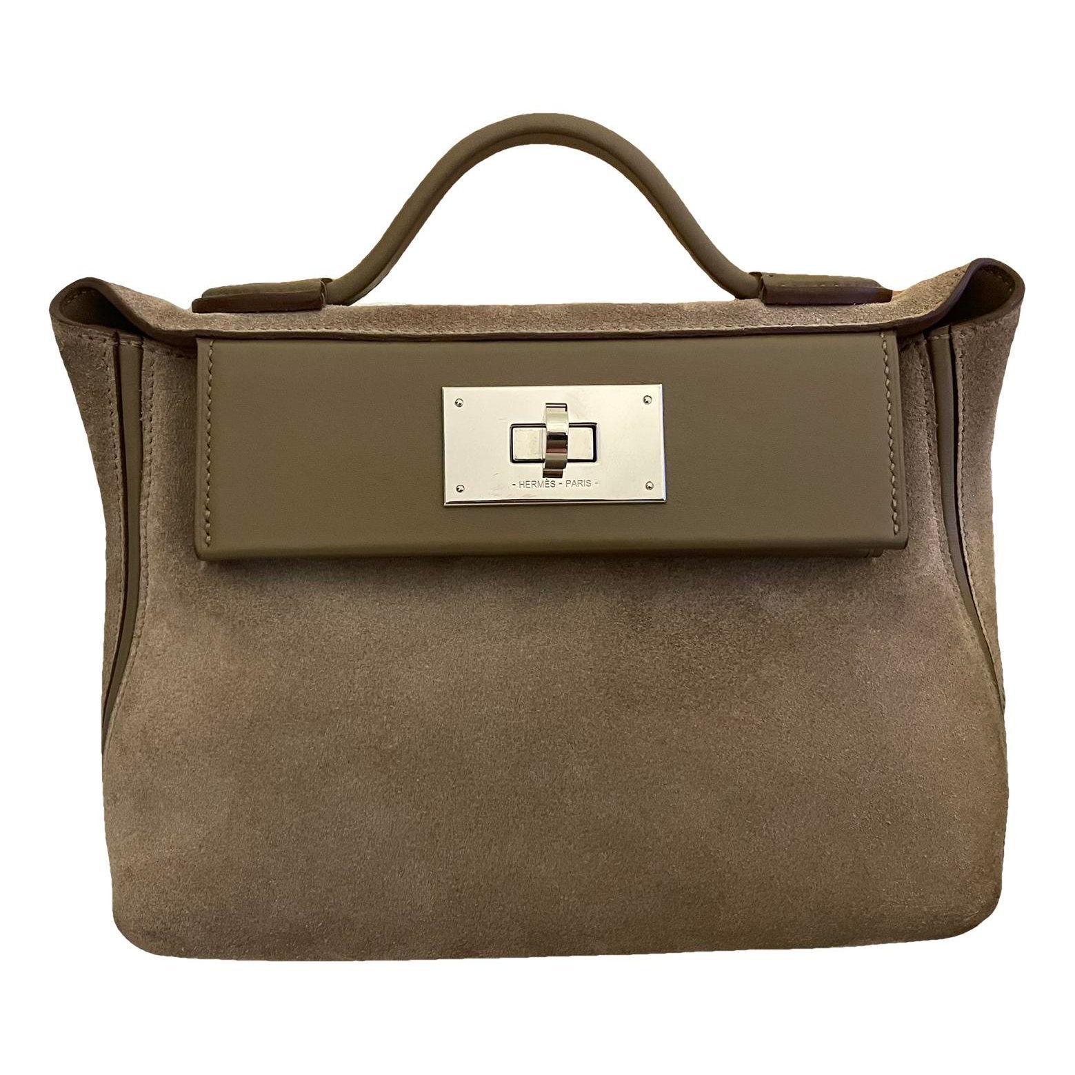 Hermes 24/24 Handbag Etoupe Swift Leather 2024