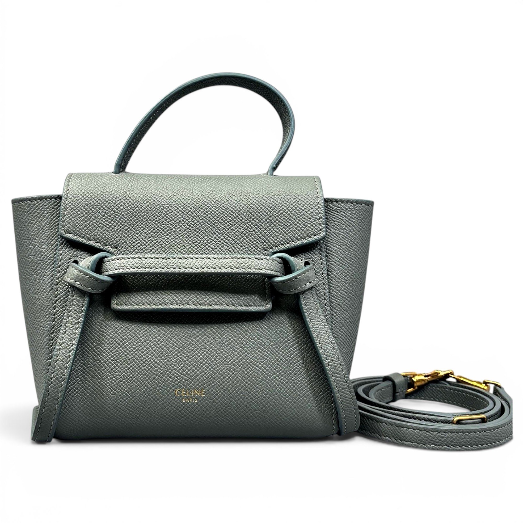 Belt leather handbag