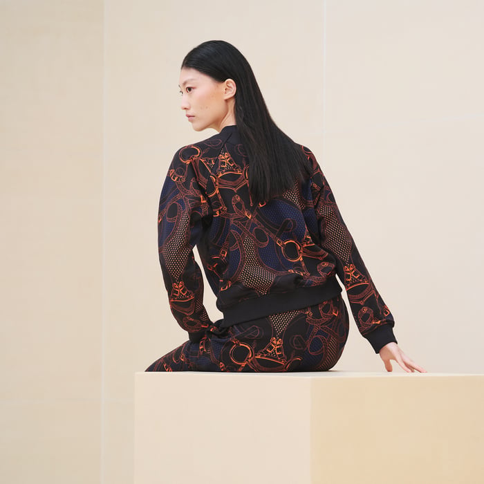黑色 "Eperon d'Or Bandana"運動衫