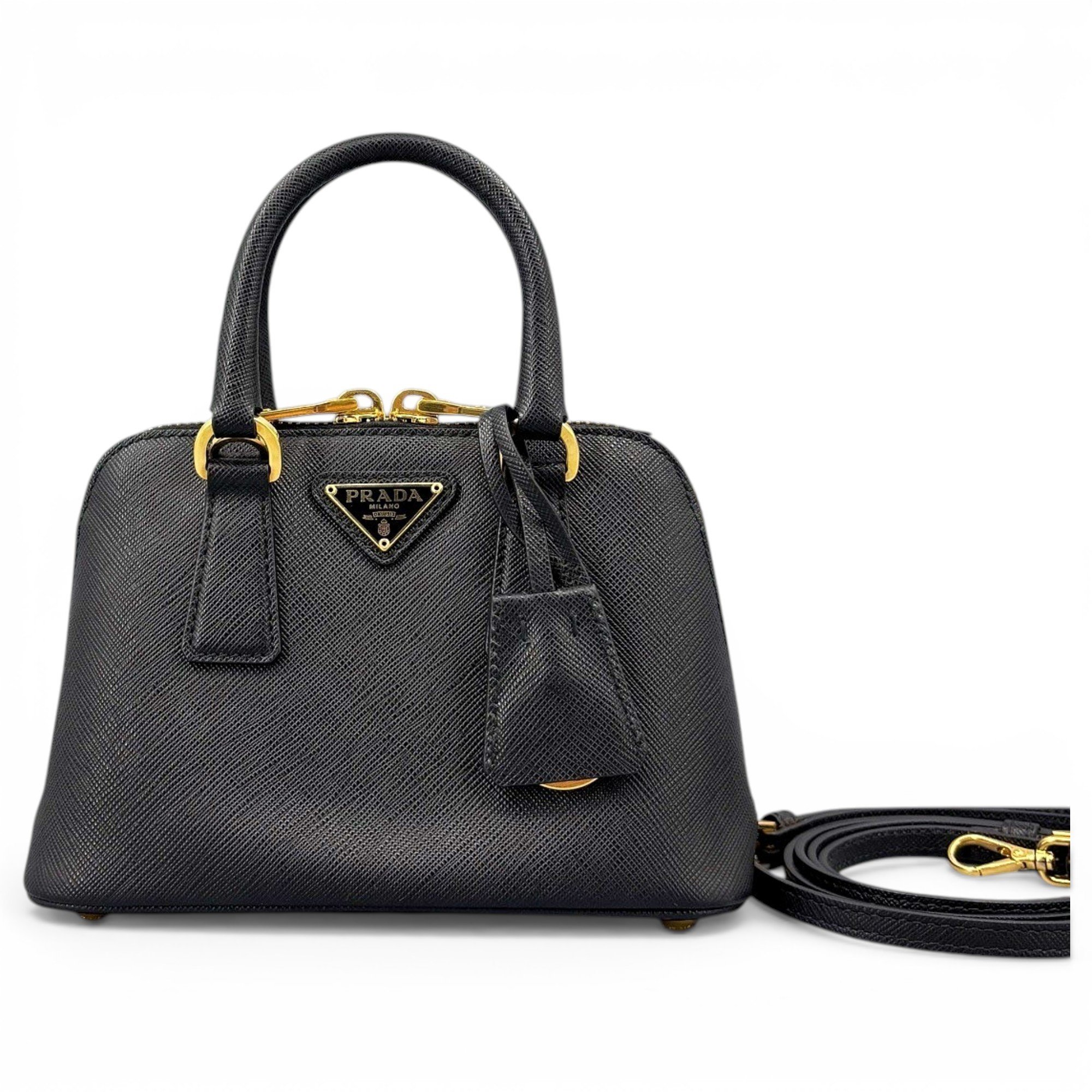 Prada Promenade leather handbag