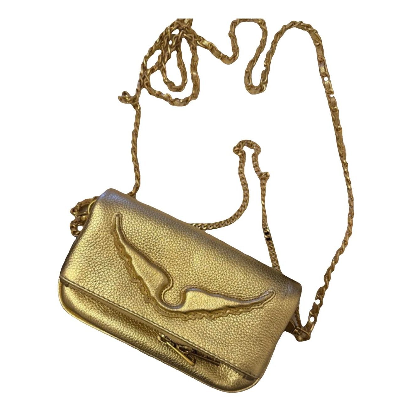 Rock leather clutch bag