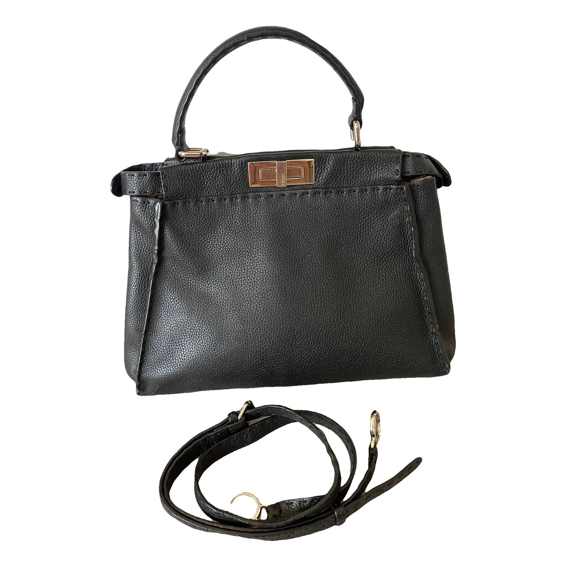 Peekaboo leather handbag