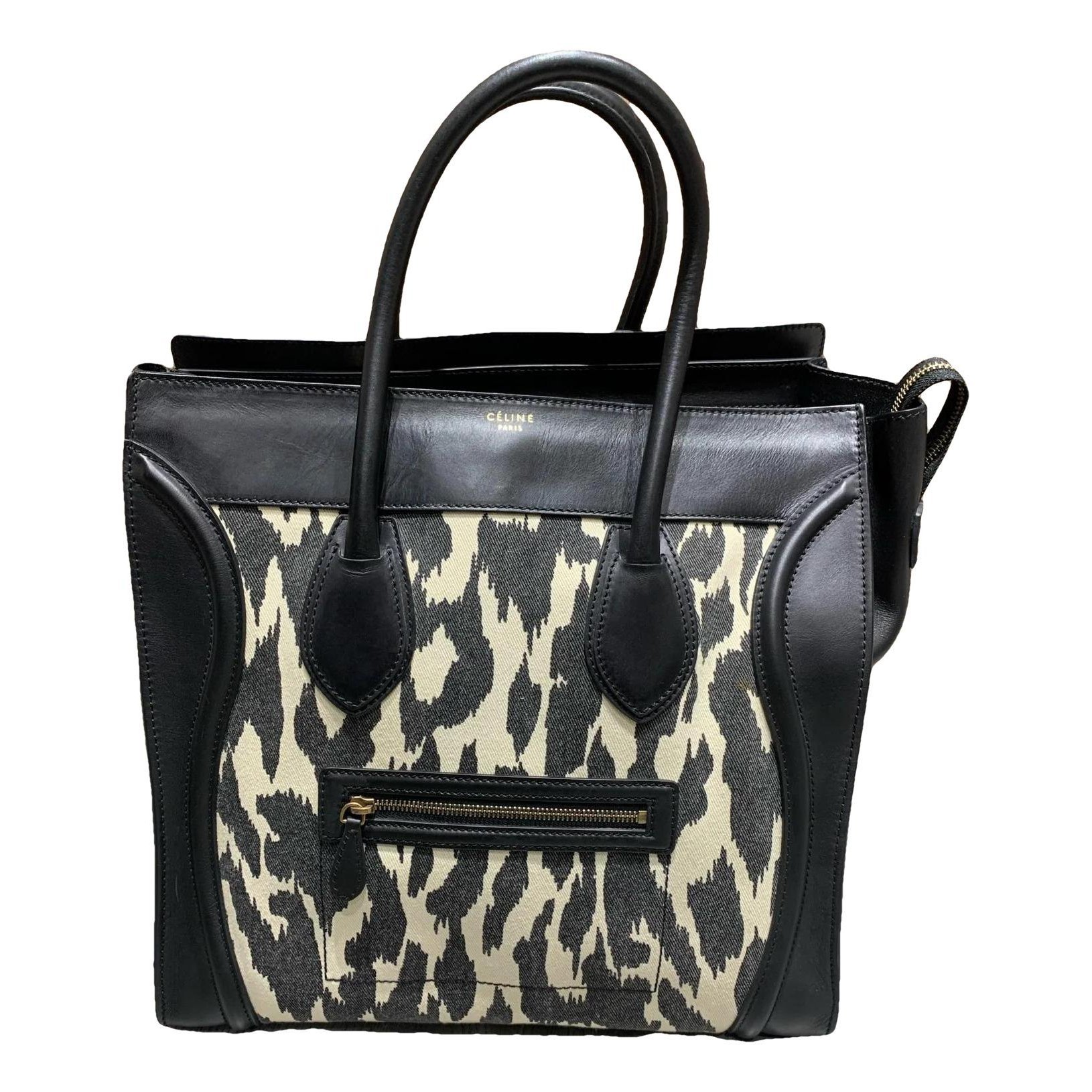 Luggage leather tote