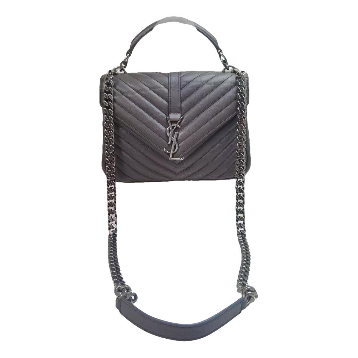 Collége monogramme leather handbag