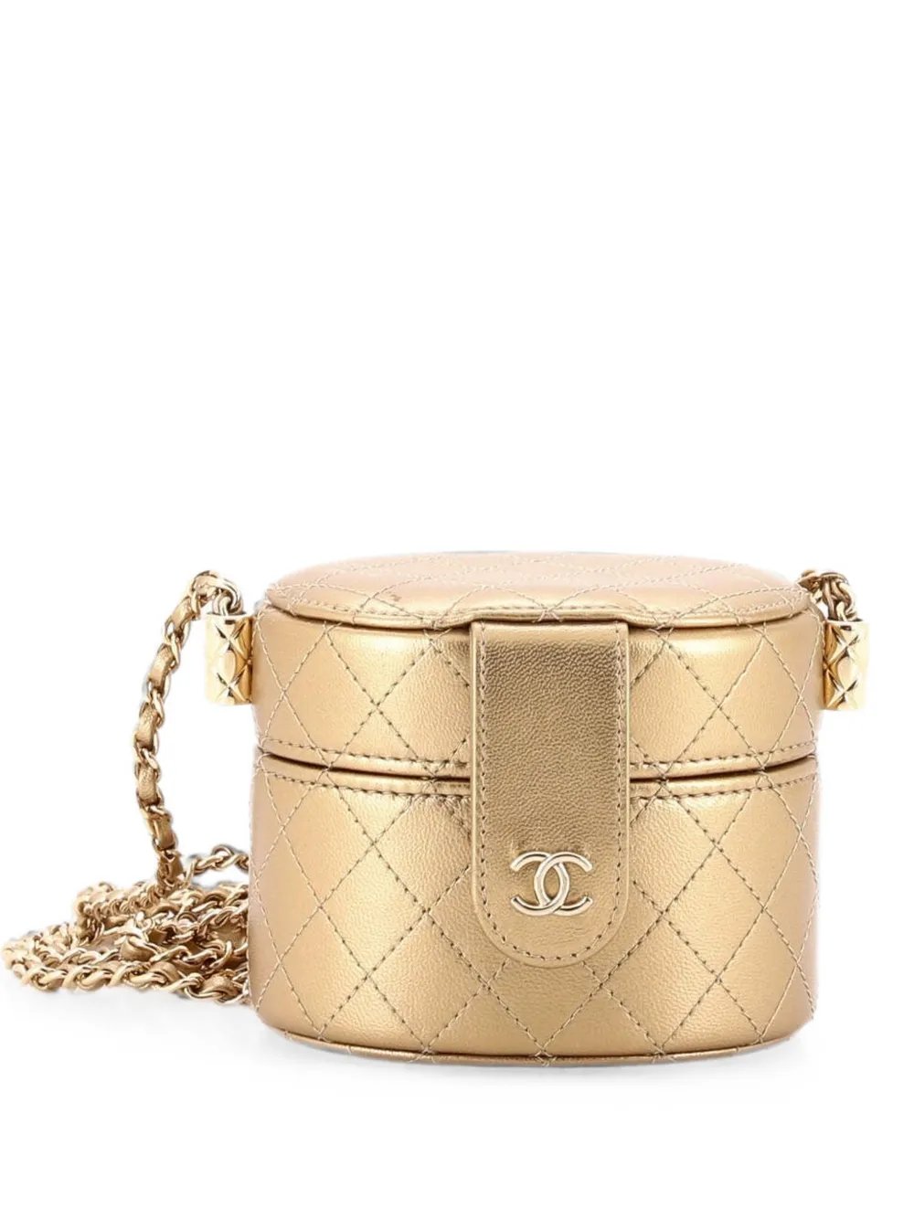 CC Allure Vanity Case with Chain Quilted Lambskin Mini crossbody bag
