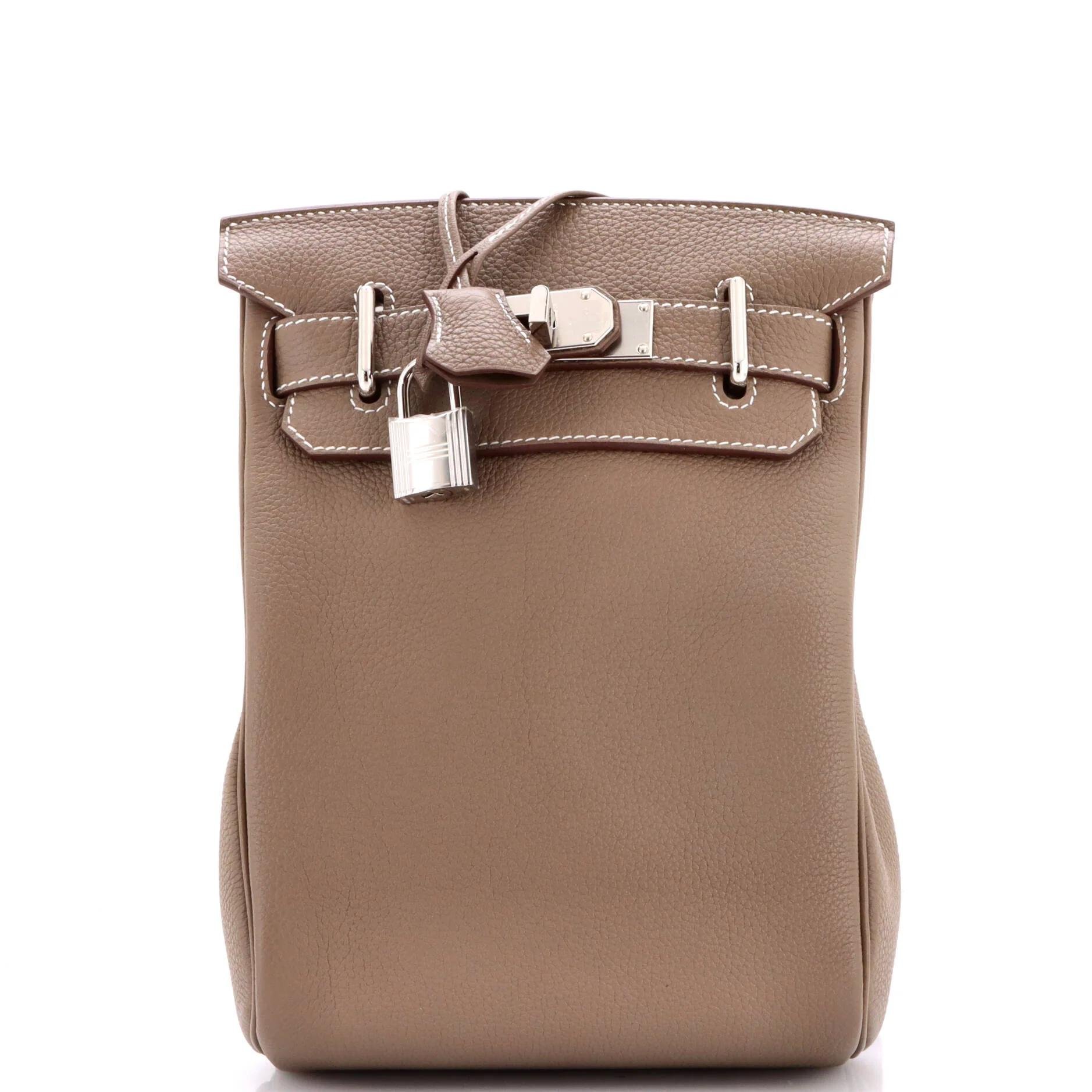 Leather backpack