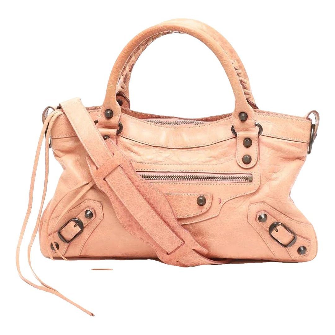 First leather handbag