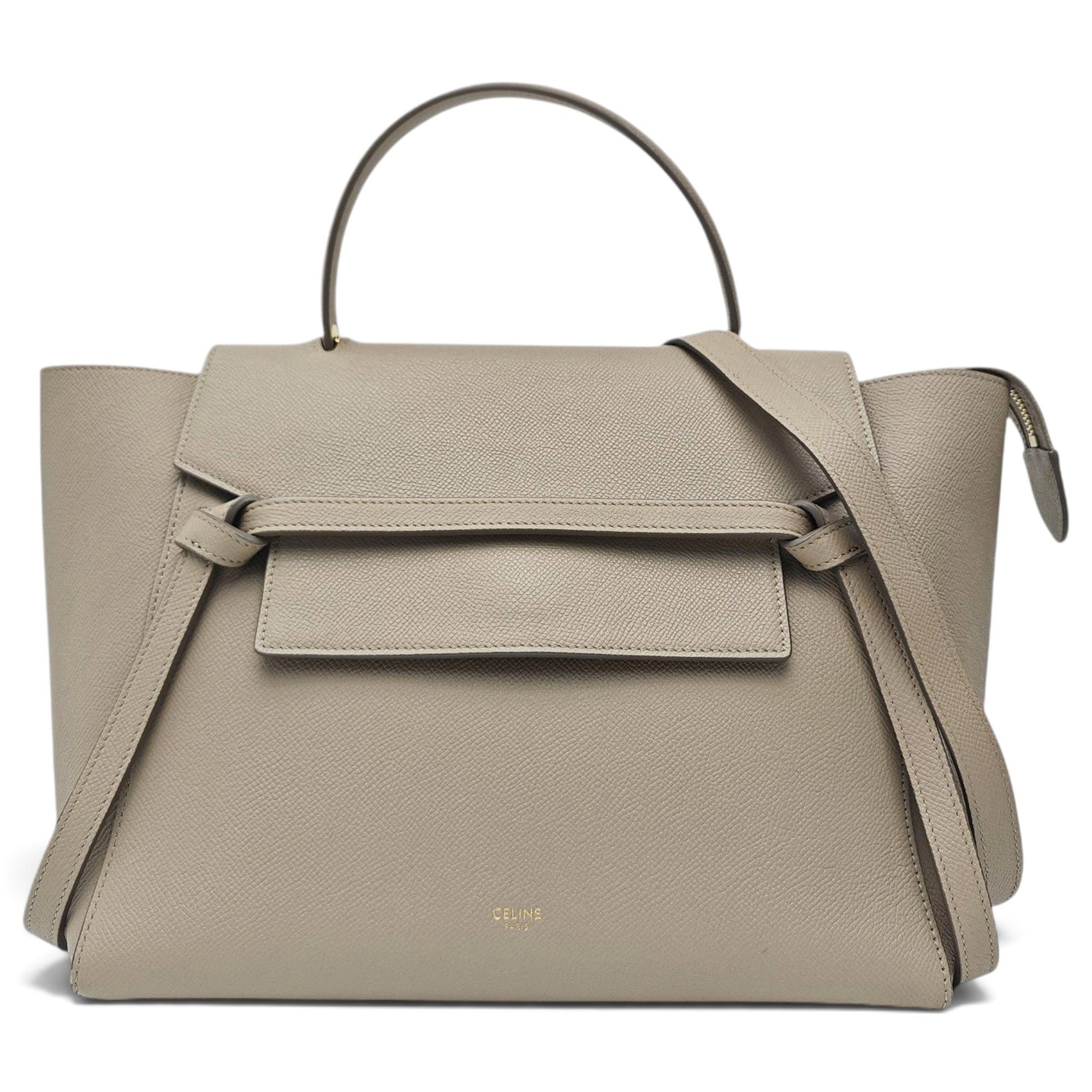 Belt leather handbag
