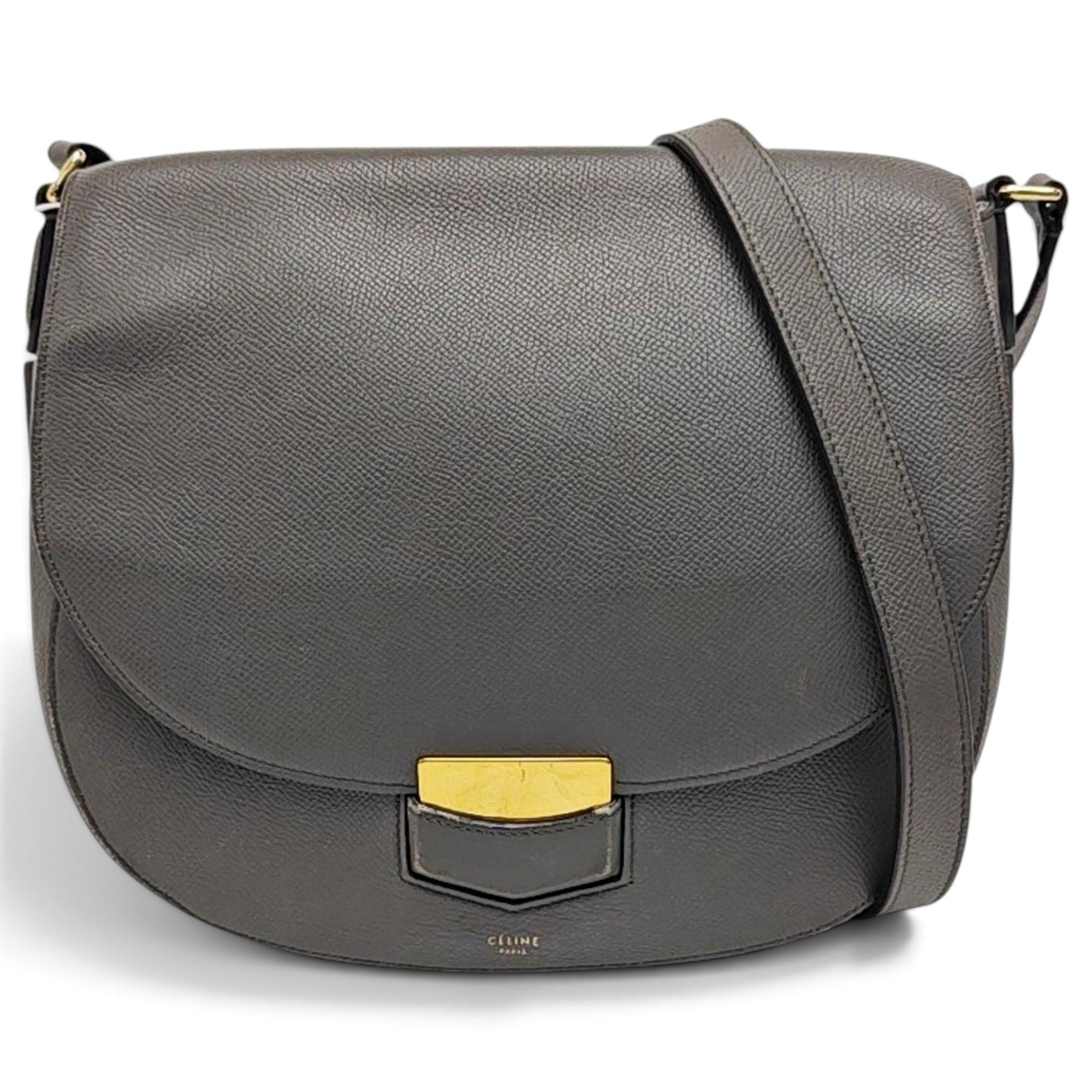 Trotteur leather handbag
