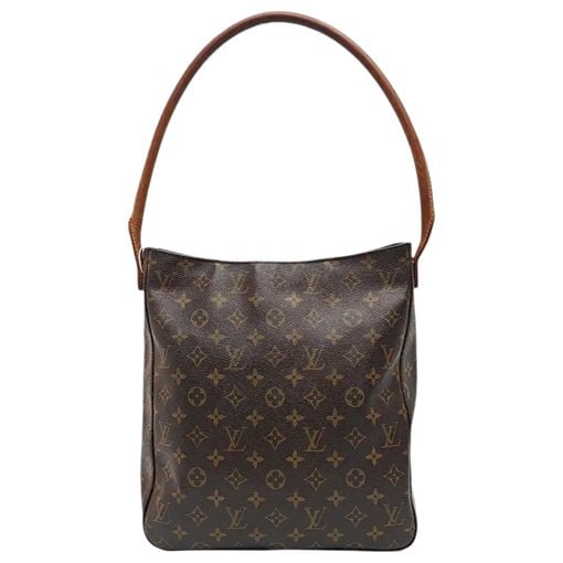 Looping leather handbag