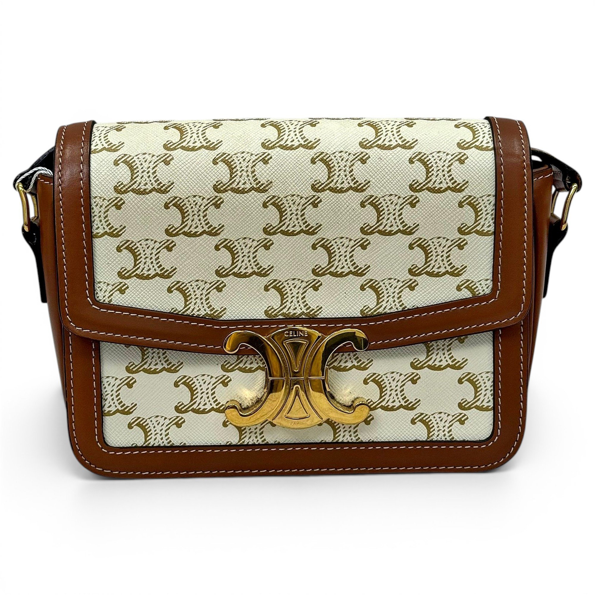 Triomphe leather handbag