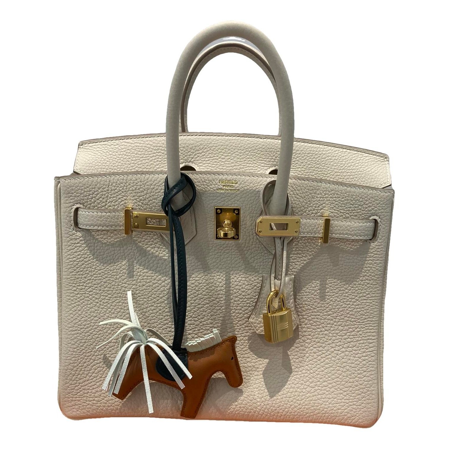 Birkin 25 leather handbag