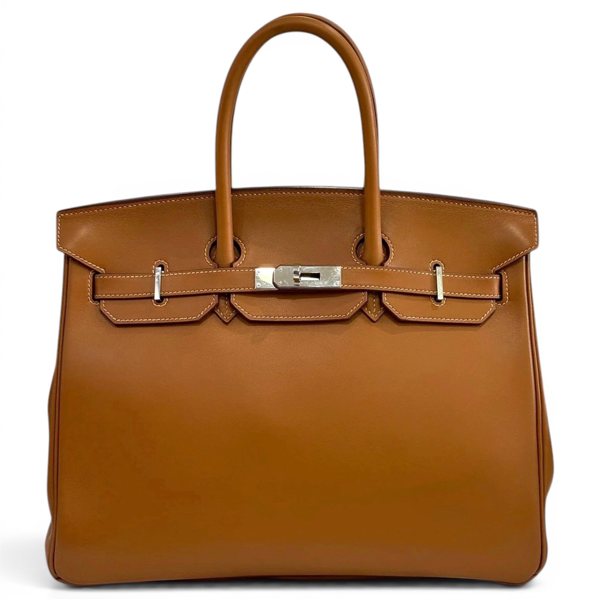 Birkin 35 leather handbag