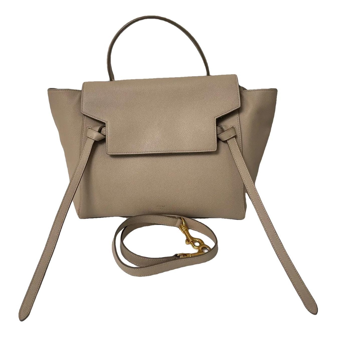 Belt leather crossbody bag