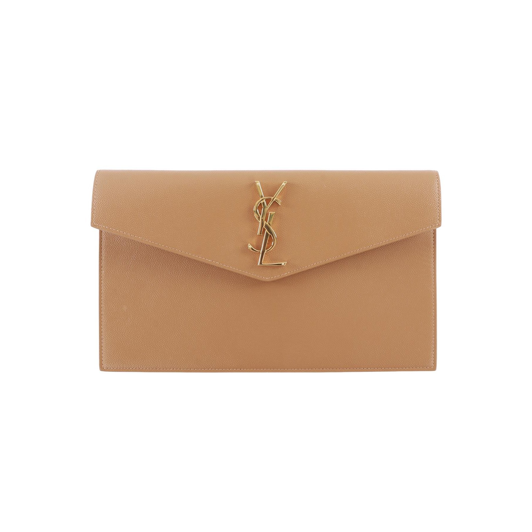 Uptown leather clutch bag