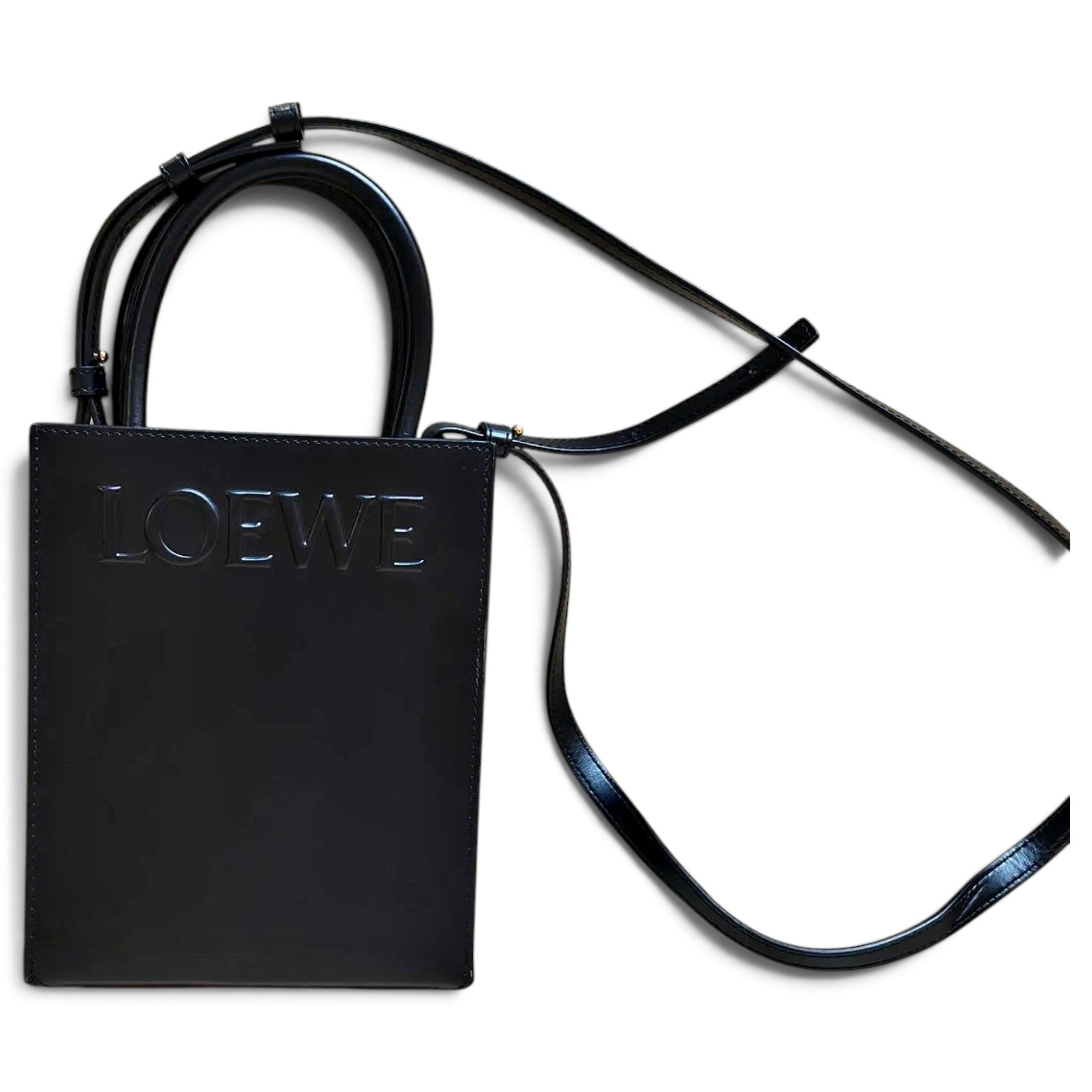 A5 leather crossbody bag