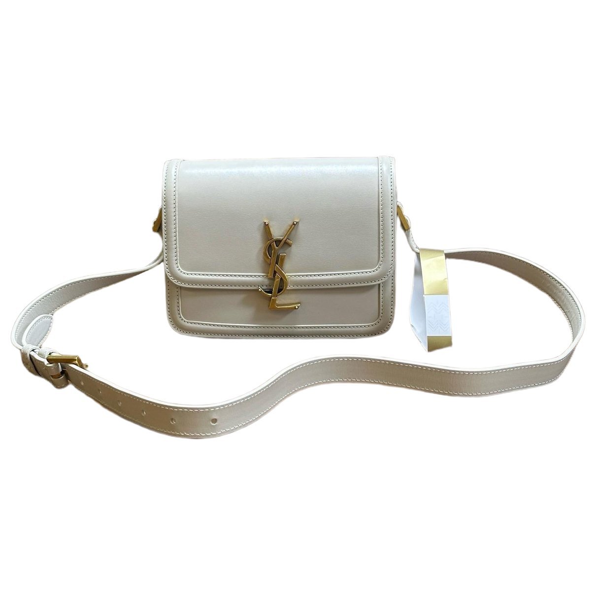 Solférino leather handbag
