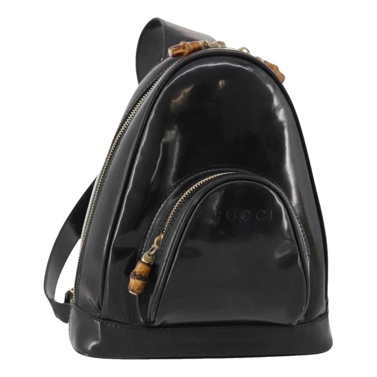 Patent leather handbag