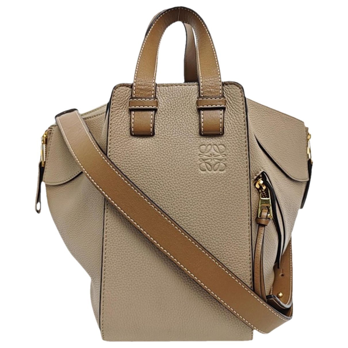 Hammock leather handbag