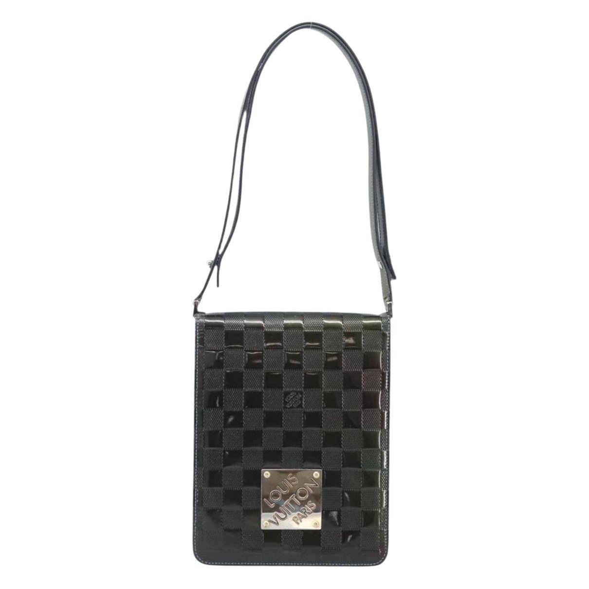 Patent leather handbag