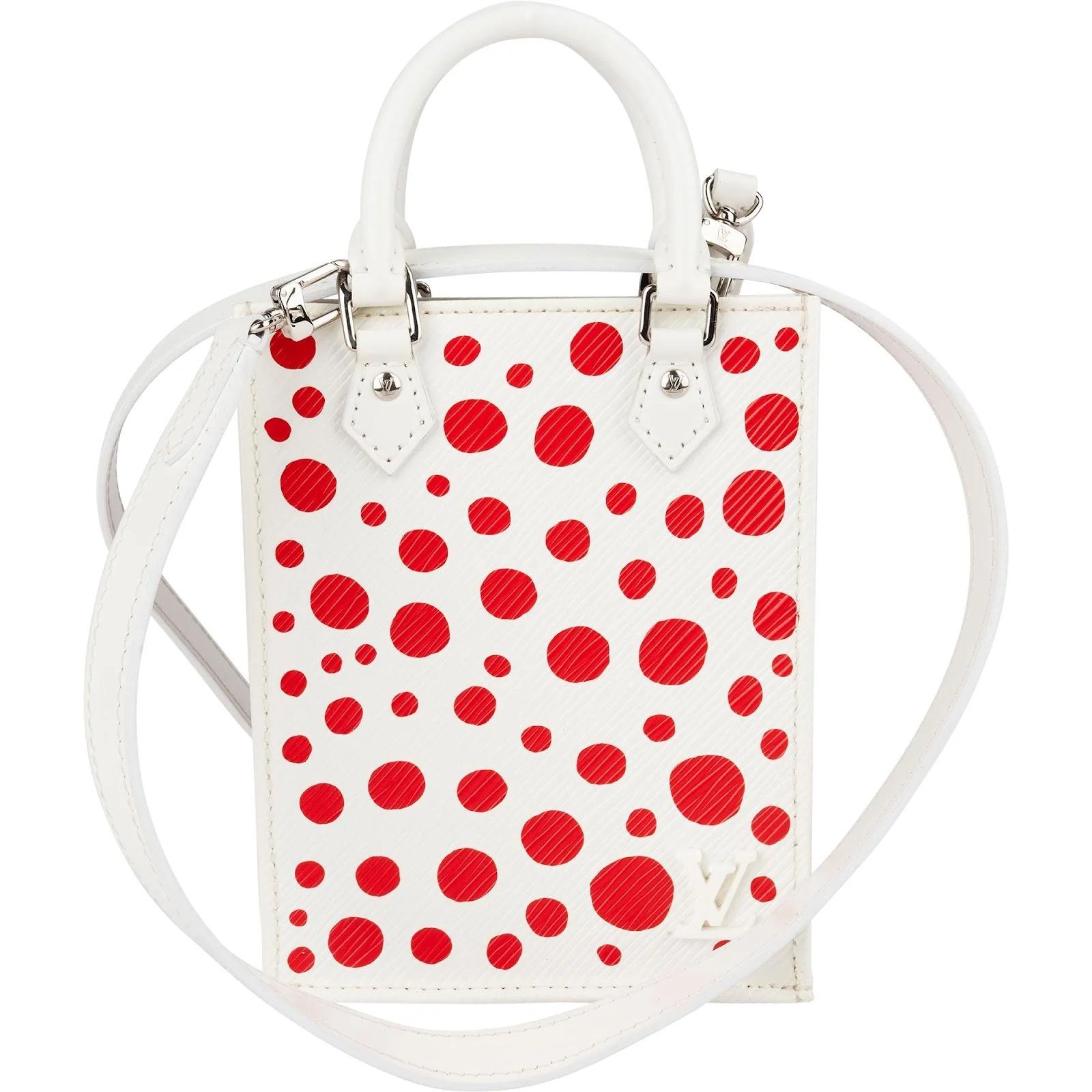 Plat leather crossbody bag