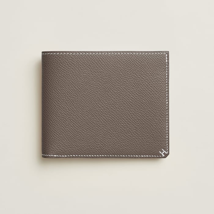 Gris Étain H Sellier Compact Wallet