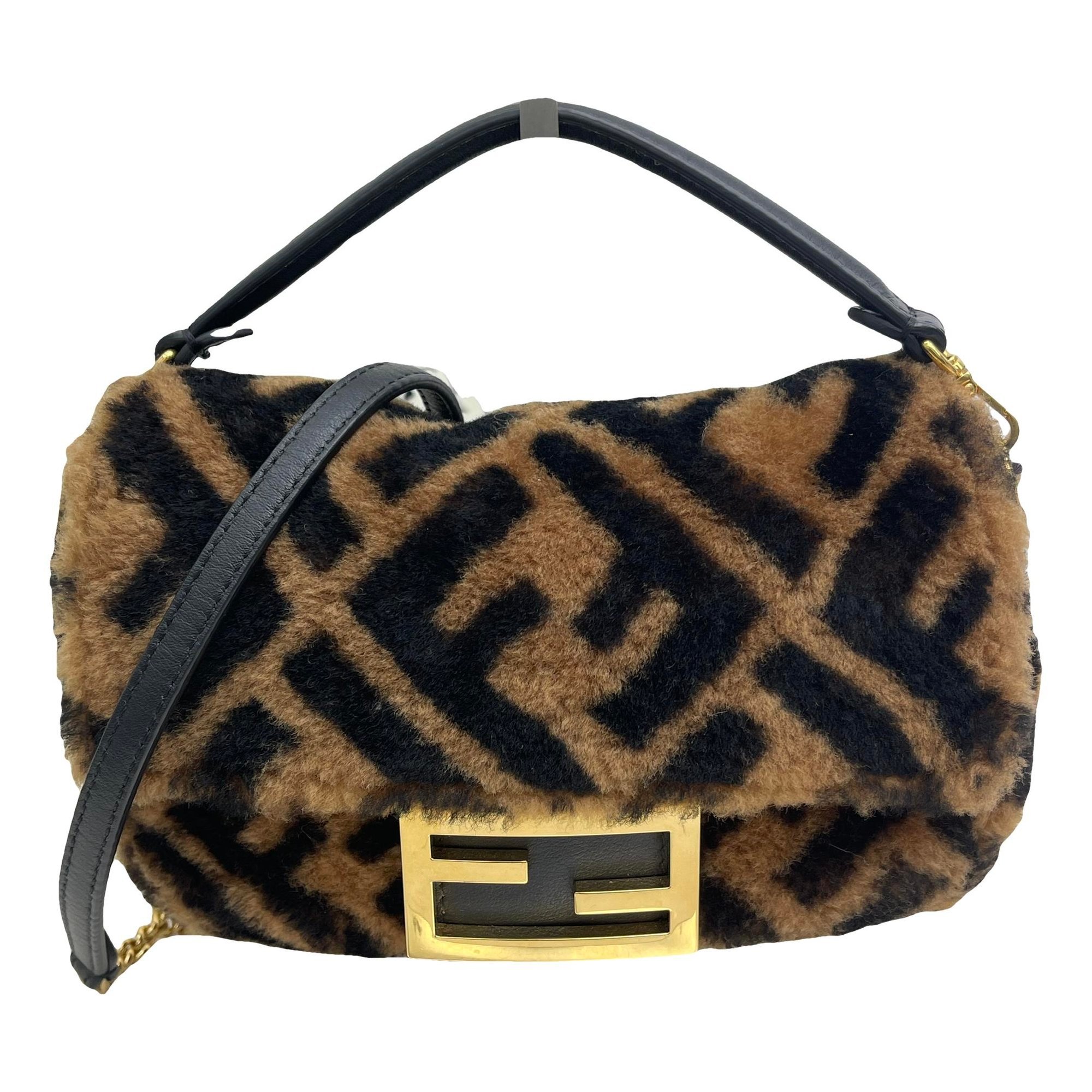Baguette velvet handbag