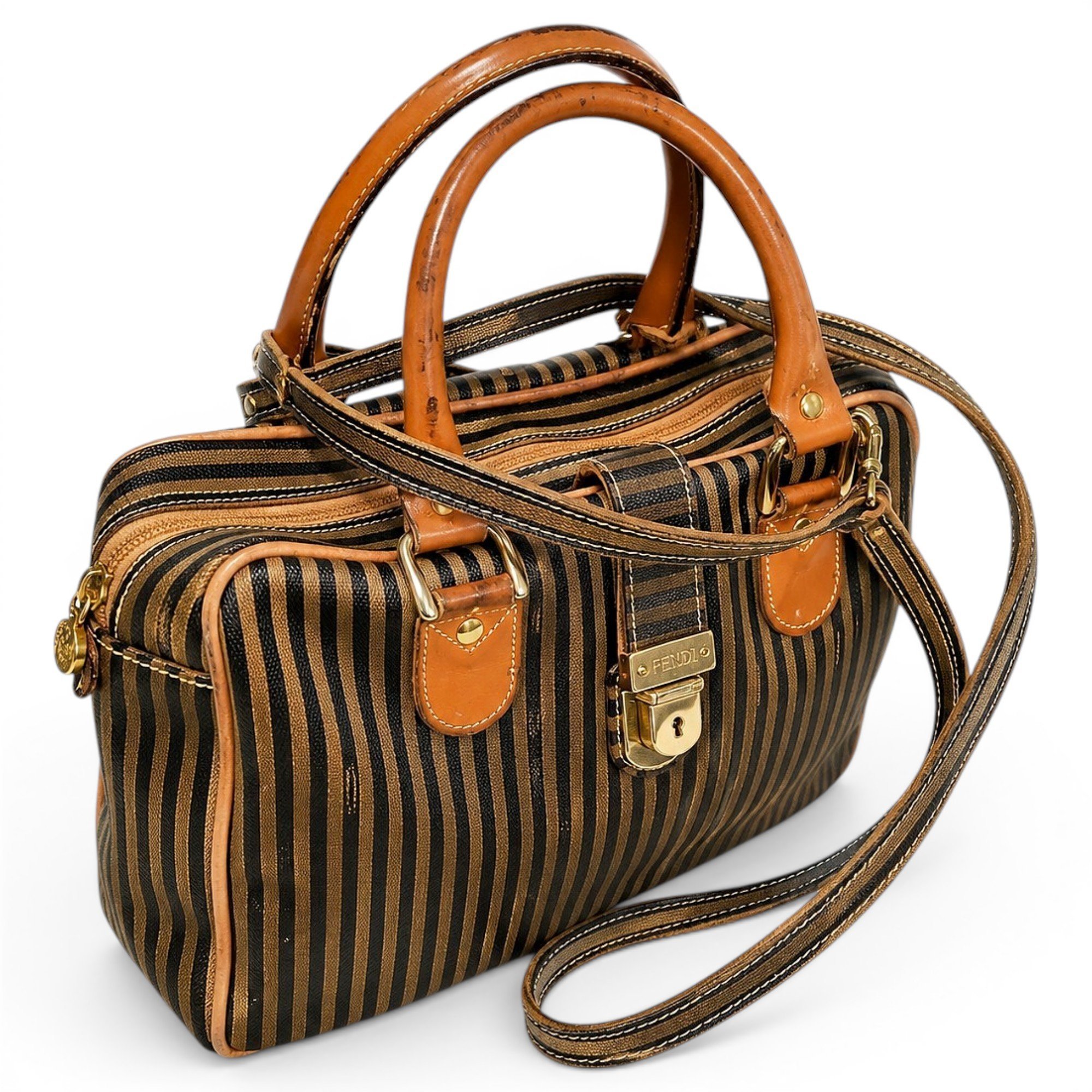 Forever Bauletto leather bowling bag
