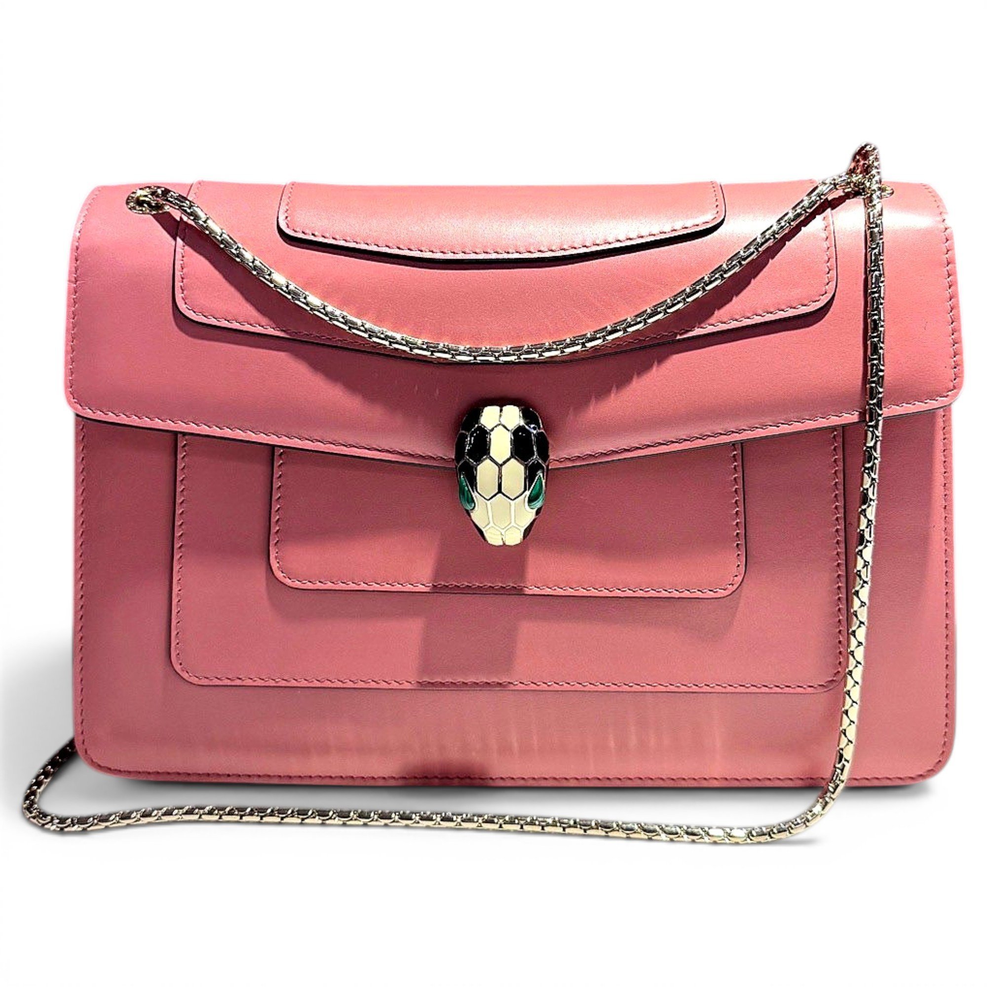 Serpenti leather handbag