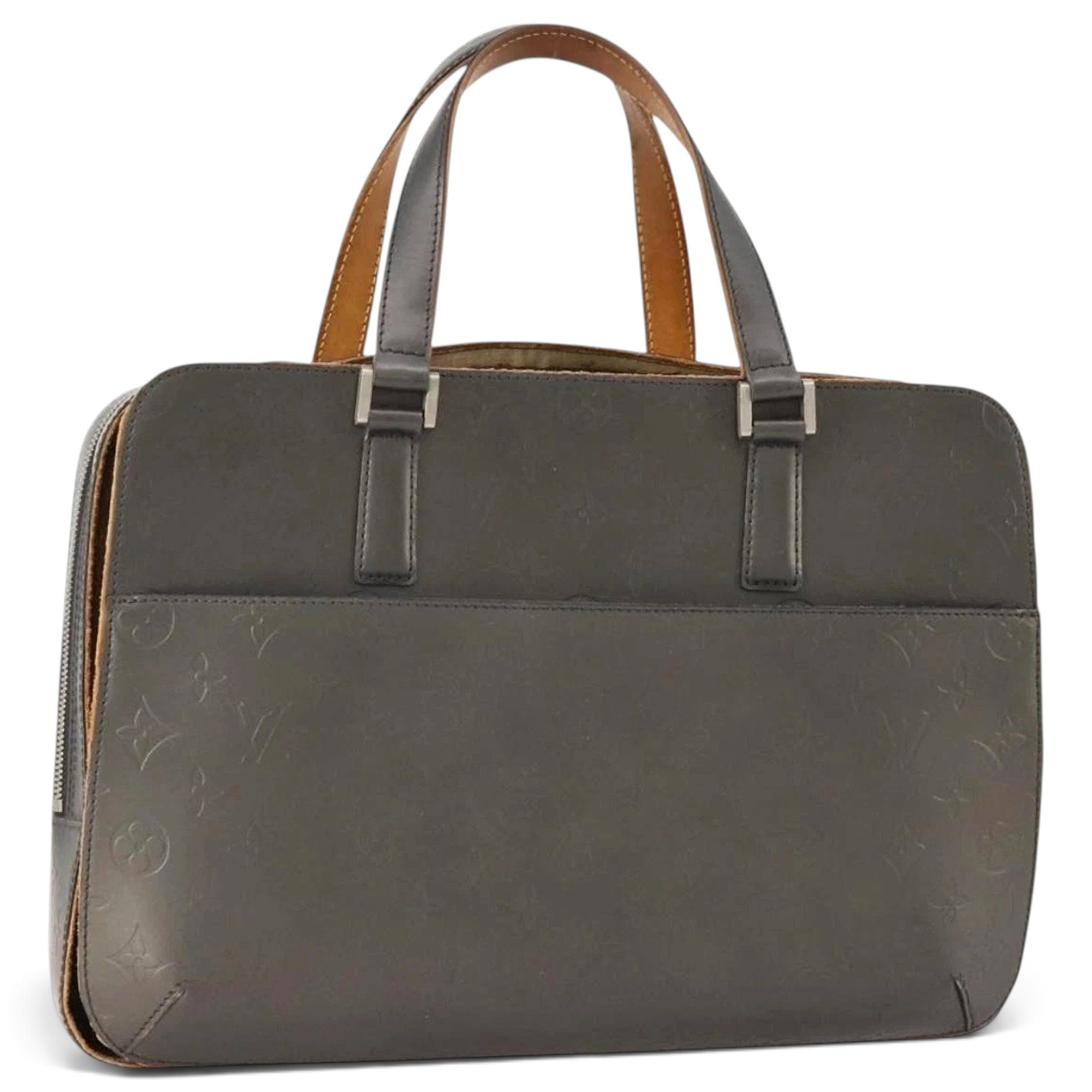 Patent leather handbag