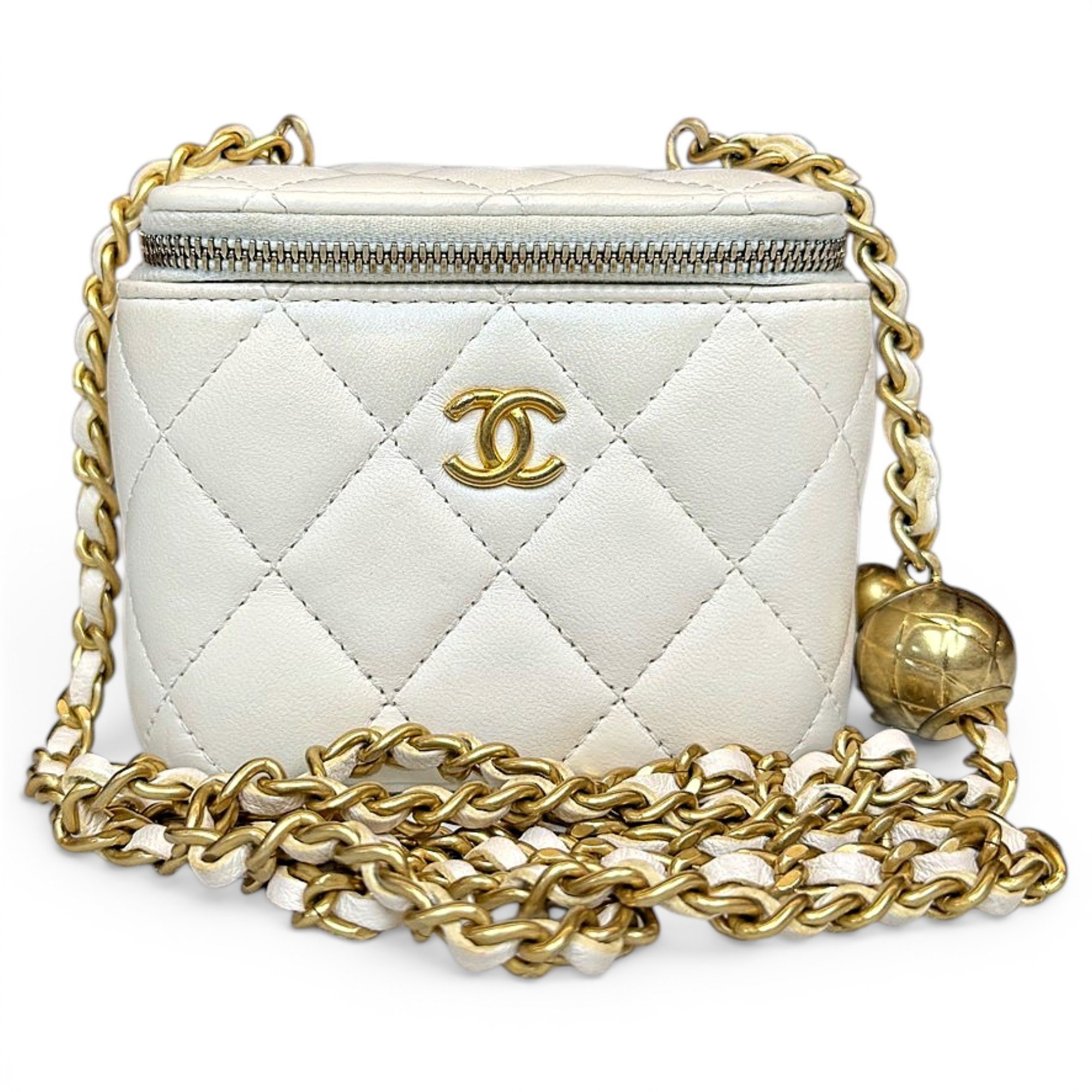 Trendy CC Vanity leather handbag