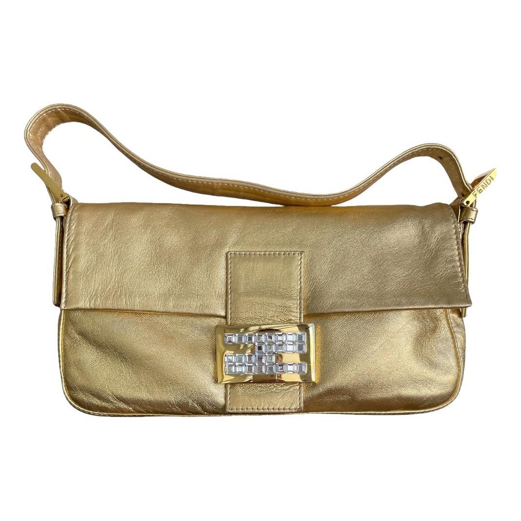 Baguette leather handbag