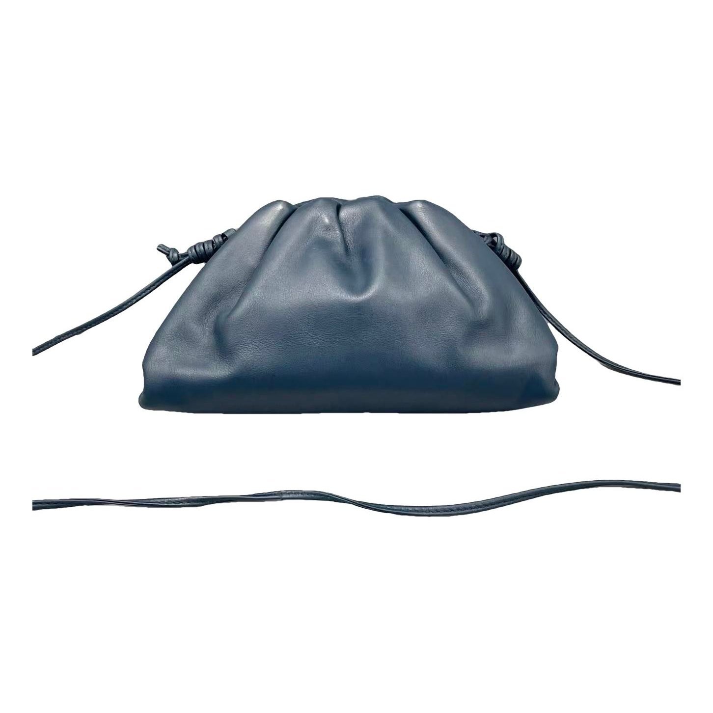 Pouch leather handbag