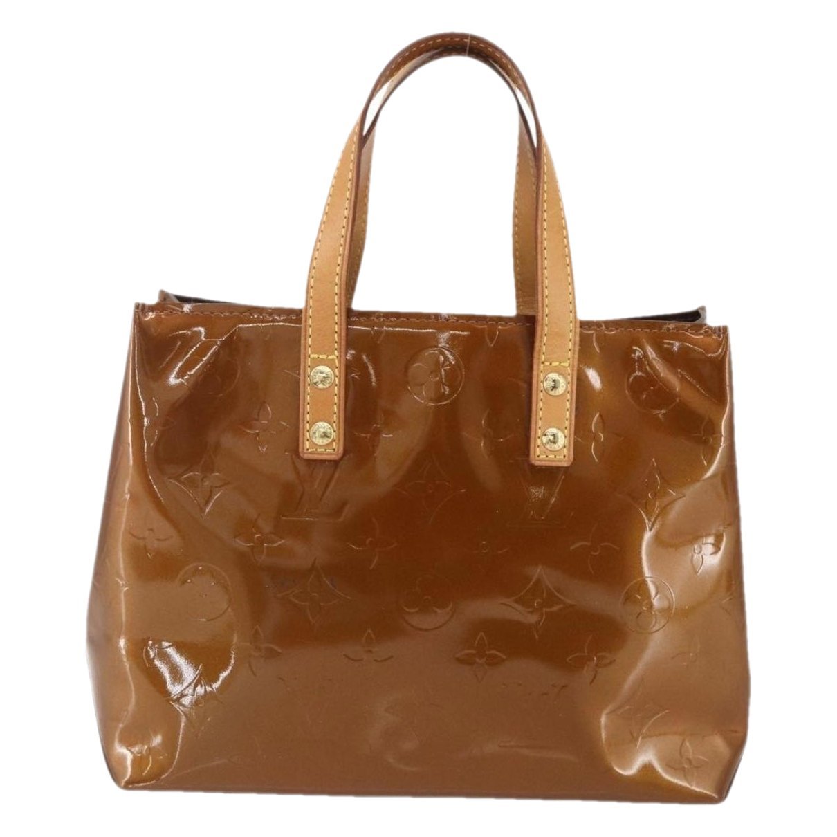 Reade patent leather handbag
