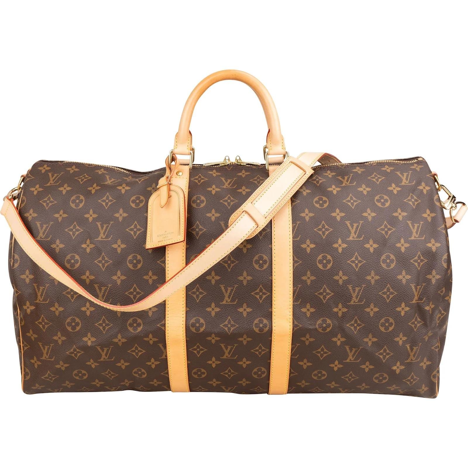 Keepall leather travel bag