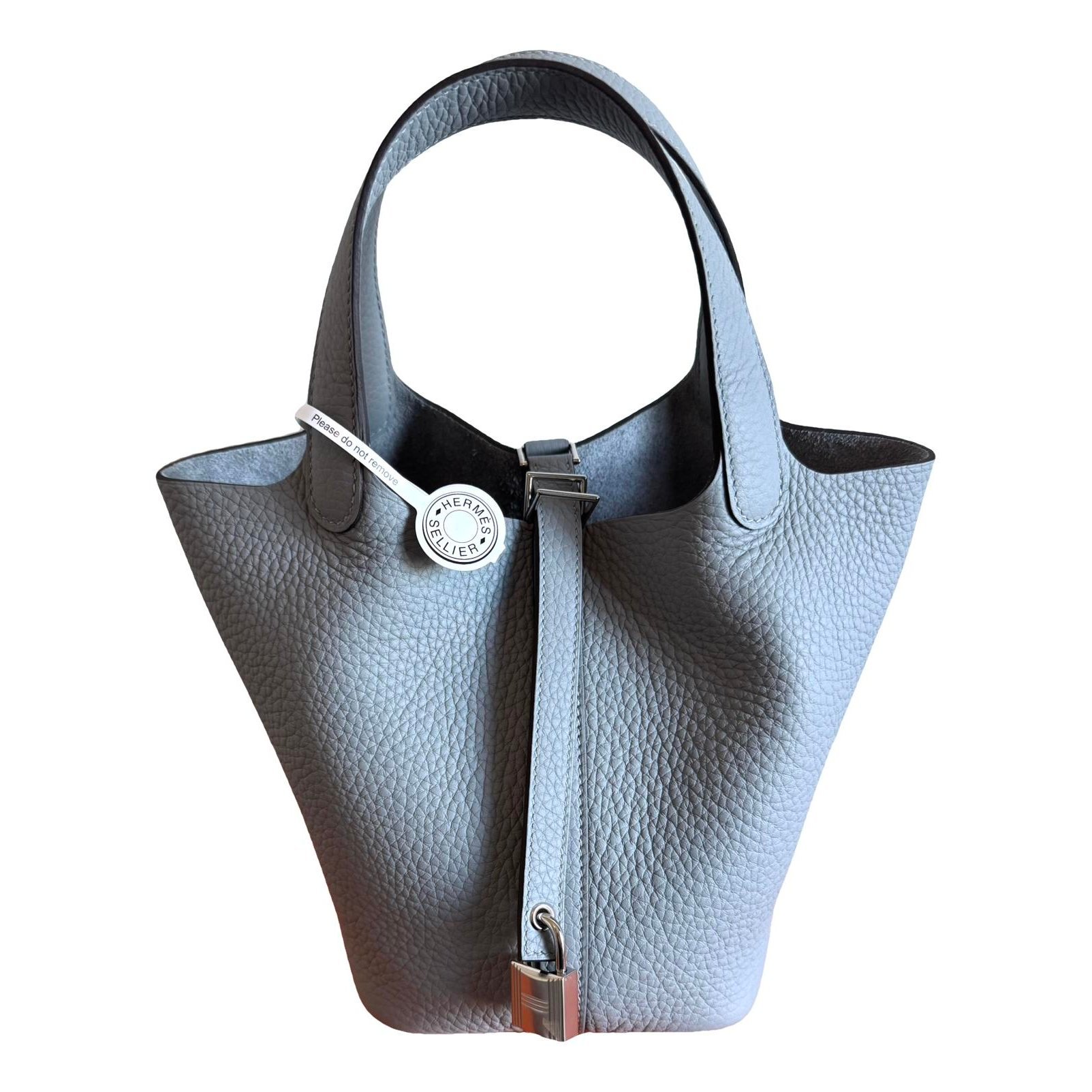Picotin leather tote