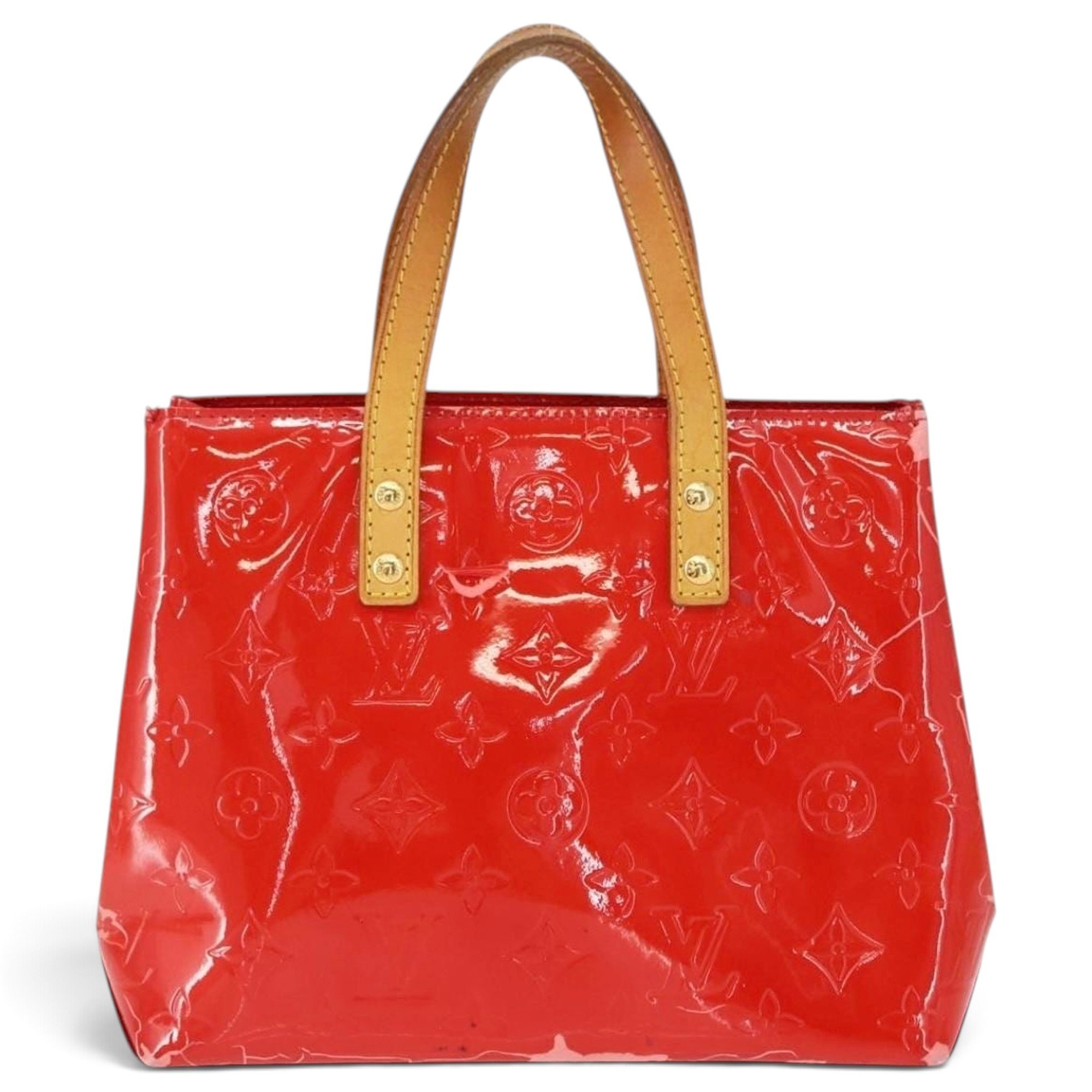 Reade patent leather handbag