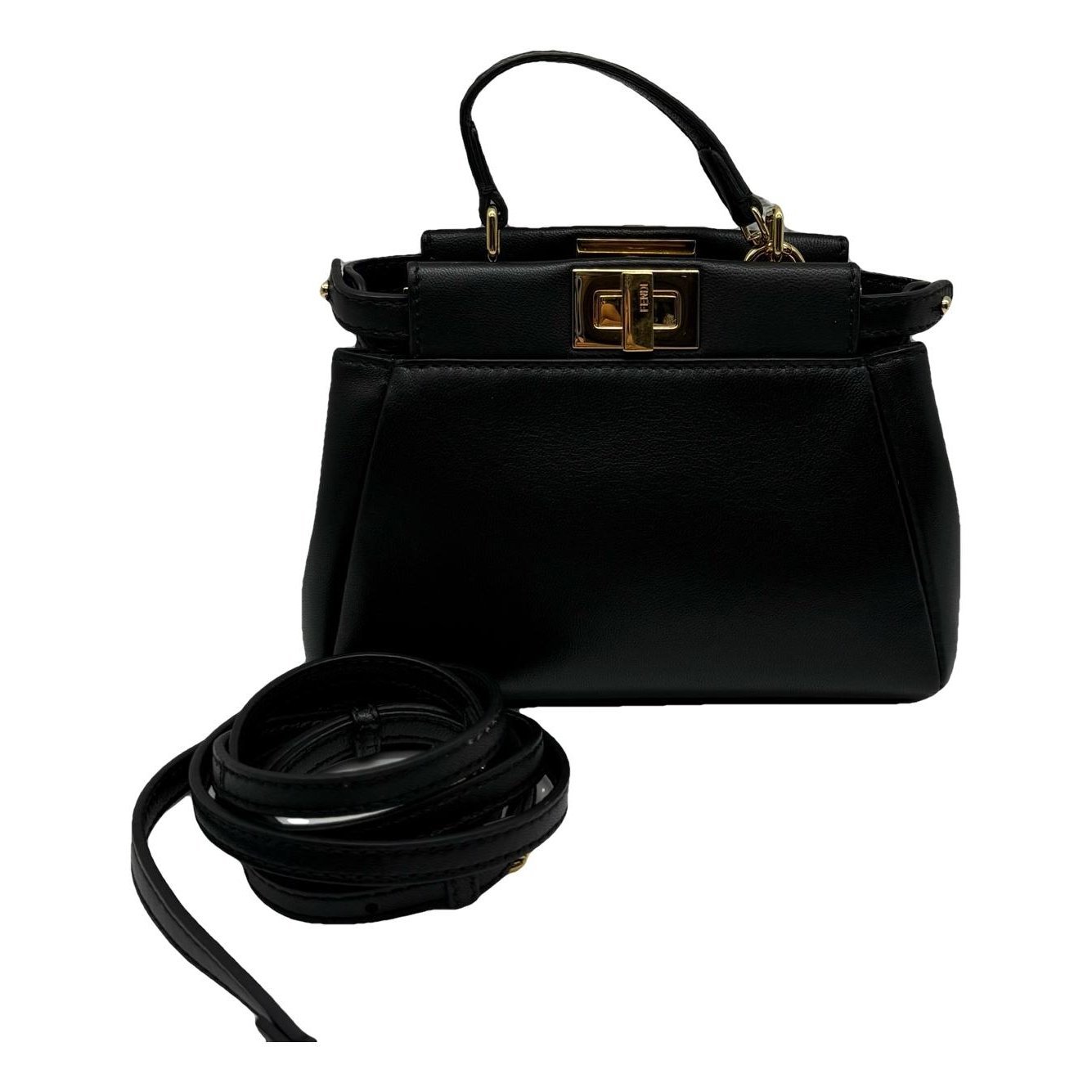 Peekaboo leather handbag