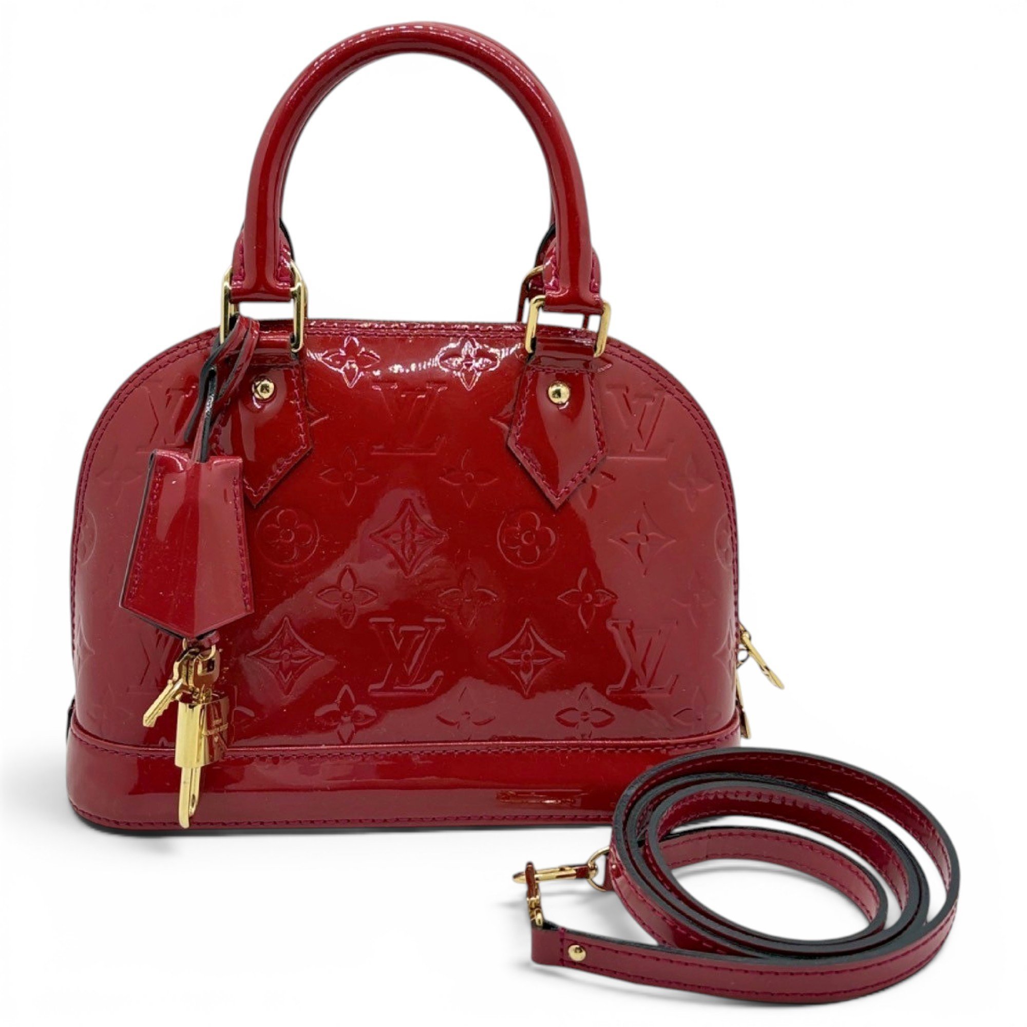 Alma BB patent leather handbag