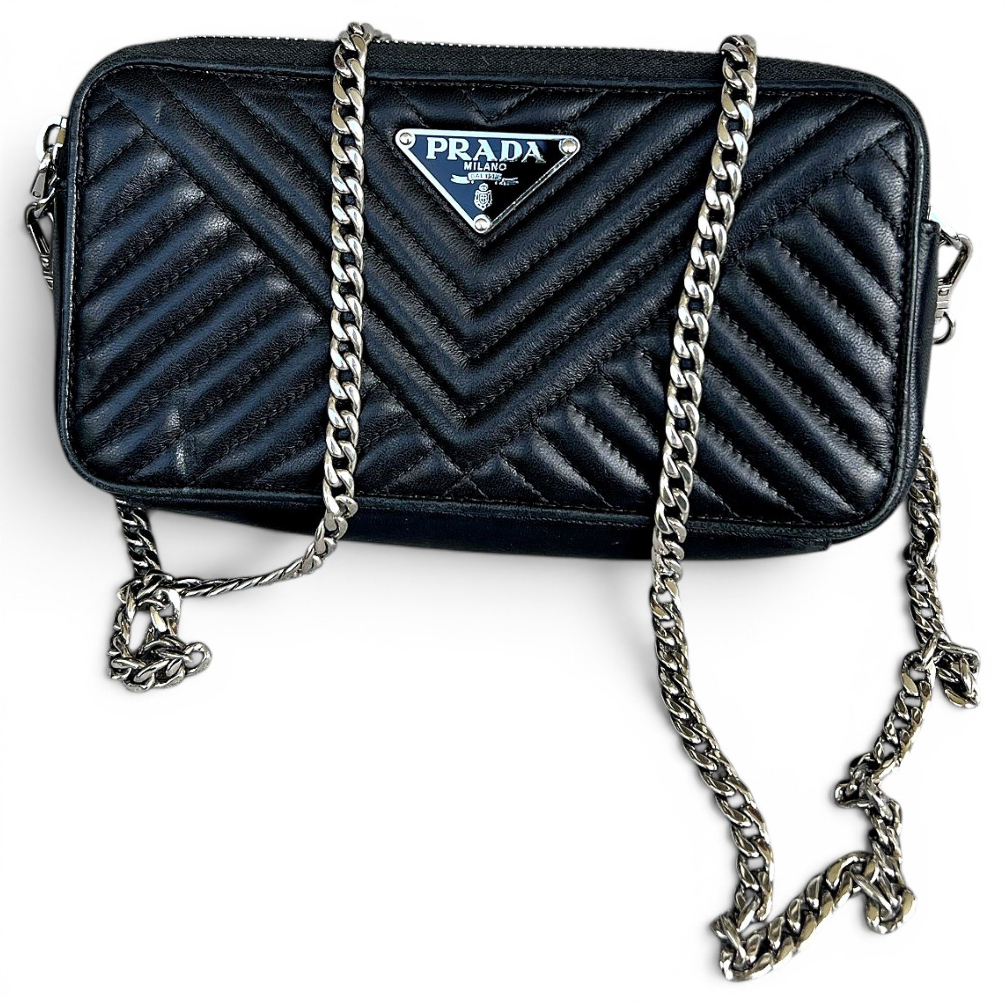 Diagramme leather crossbody bag