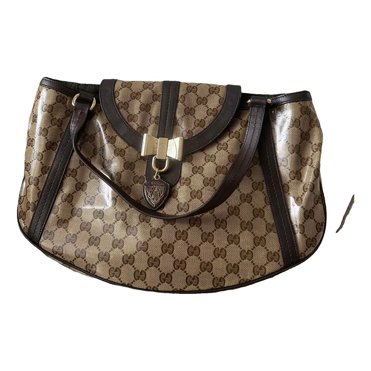 D-Ring patent leather handbag
